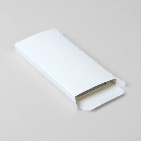 Gift box for tiles of chocolate, white with a window, 17.1 x 8 x 1.4 cm-1
