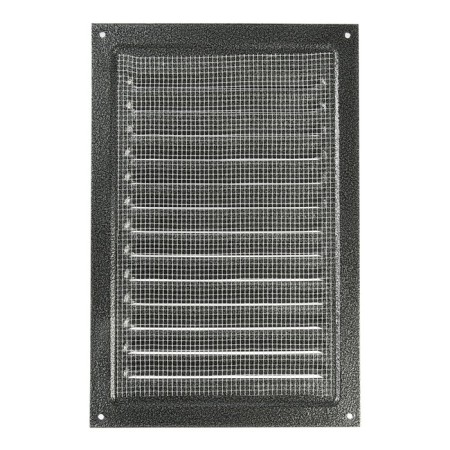 Ventilation grate Zein Lux RM2030SR, 200 x 300 mm, with a grid, metal, silver-5