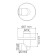 Shower hose connection Wasserkraft A134, brass, chrome