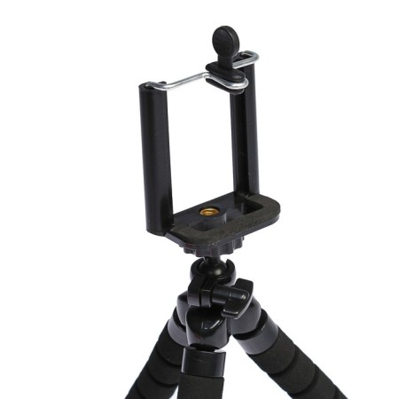 Luazon-Treasel tripod is desktop, for phone, flexible legs, height 17 cm, black-3