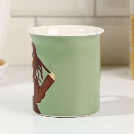 Ceramic mug “Save this moment”, 300 ml, green color-1