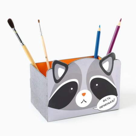 Organizer for the office, composite "raccoon", 15 x 10 x 8 cm-1