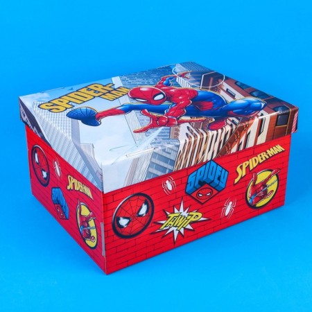 Gift box with a lid, folding, 31x25.5x16 cm, spider-man-5