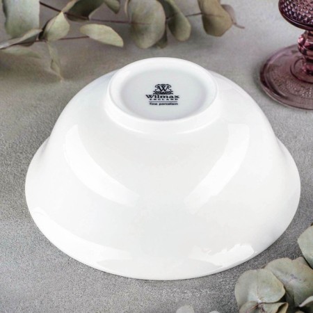 Porcelain salad Wilmax, 860 ml, d = 17.5 cm, white color-2