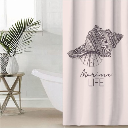 The bathroom curtain "Marine Life", 145 × 180 cm-3