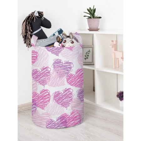 Basket for toys "small hearts, size 40x60 cm