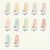 Gel nail polish, Milk Potal, 3 phase, 8ml, LED/UV, white/blue color (07)