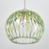 Lamp Bayerlux 7330/1, 1he27 15W, green/transparent 31x24+60 cm