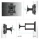 Onkron M4S bracket, for TV, inclined-dwelling, 17 "-43", 55-500 mm from the wall, black