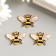 Decor for creativity Metal "Bee" enamel 1.7x2.6 cm