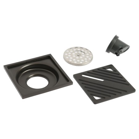 Zein gap, 100x100 mm, vertical, d = 32 mm, stainless steel, gray-6