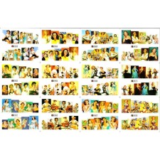 TNL slider, large sheet, a0961-0972
