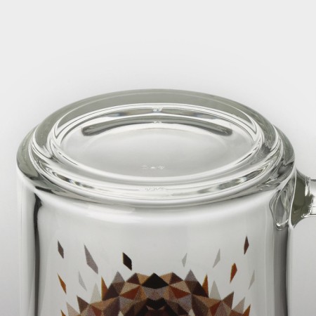 Animals mug, glass, 250 ml, mix-4
