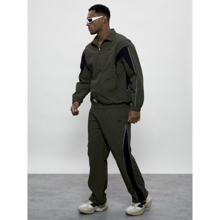 Male tracksuit, size 52, khaki color-19