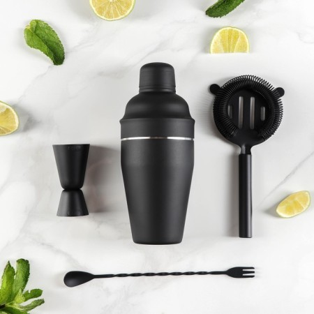 Black bar, 4 items, stainless steel