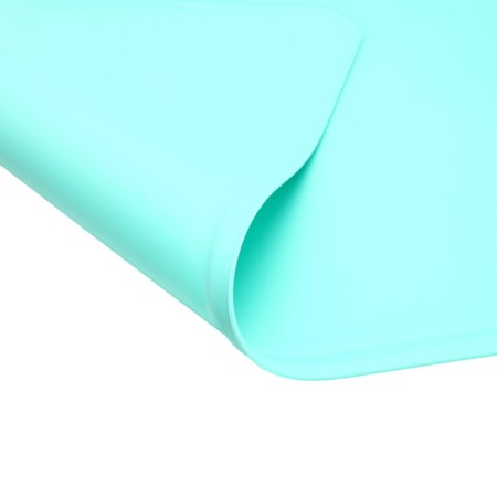 Silicone mat for a bowl, 47 x 30 cm, turquoise-4