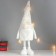 Interior doll "Santa Claus in a white cap with gold" sliding 80x22x14 cm