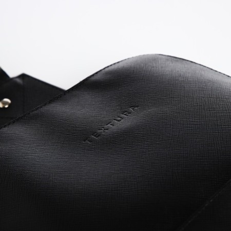 Bag - sling, textura, genuine leather, black color-4