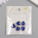 Decor for creativity Metal "Medalon Heart in Rhilizers" Blue 1.8x1.7 cm