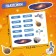 Training puzzle "Solar System", with stickers and cards