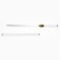Souvenir weapon "Pachi katana" 100 cm, white with gold, on a stand