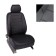 Auto-Chekhls for Datsun On-DO, Back 40/60, 2014-, Black, Eco-leather, Set