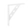 A reinforced bracket 150x125 Polymer white, 10 pcs