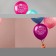 Air ball 12 "Happy birthday", crown, set of 5 pcs.