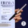 Metal file for nails, perforated, 15 cm, black color