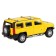 Metal machine Hummer h3 1:32 Color yellow inertia, light and sound effects, doors open