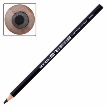 Coal in a pencil set of Brauberg, 12 pieces, different hardness-14