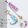 Earrings Assorted "dinosaur" smile, colored in gold