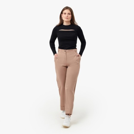 Women's longliva Minaku: Basic Line Black Color, Rr. 48-3