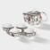A set for the tea ceremony Ceramic "Flowering", 5 items: 4 PIALA 30 ml, kettle 200 ml