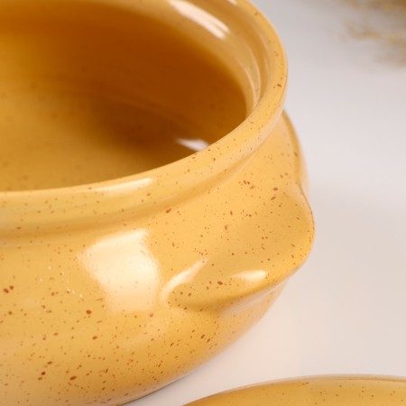 Ceramic pot of baking "Borisovsky" 0.7l / 15x9cm, Karakum-2