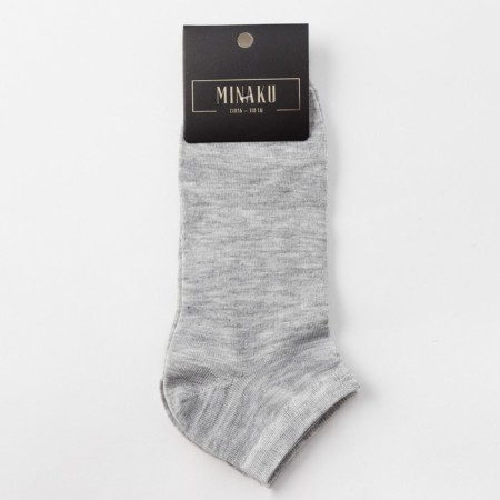 Men's socks shortened minku "bamboo", gray color, size 40-41 (27 cm)-2
