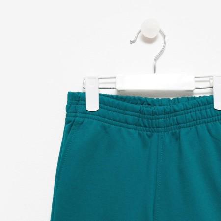 Kit (sweatshirt, trousers) for a girl, emerald color, height 110 cm-10