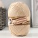 Yarn "NOSTOCE PRODUCATION" 100% polypropylene 200 ± 20m/50g set 2pcs (dark flax, beige)
