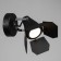 STAS "CINEMA" 1x50W GU10 Black 10x17x13 cm