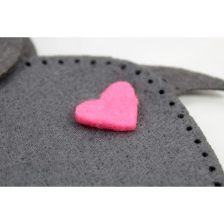 Set for creativity: soft toy from felt "elephant"-5