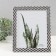 Photo frame plastic 20x25 cm "Double braid" black and white 23.4x28.5 cm