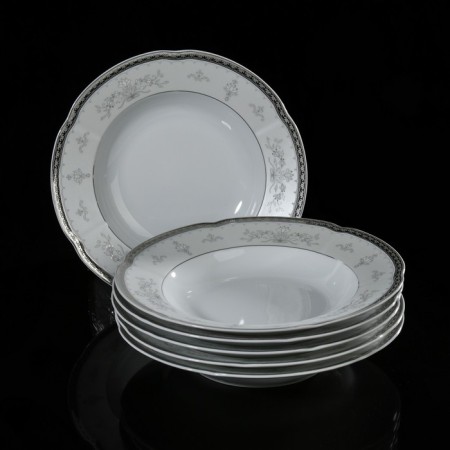 A set of soup plates, 22.5 cm, 6 pcs