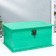 Casket wood rectangle board (set 3 pcs) green 20.5x10x15 cm