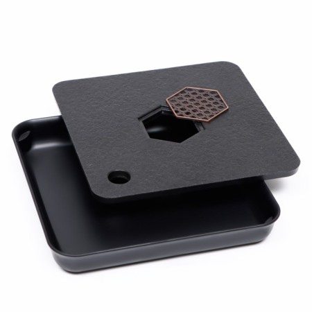 Tray for the tea ceremony, 20.5 x 20.5 x 3.5 cm, black-2