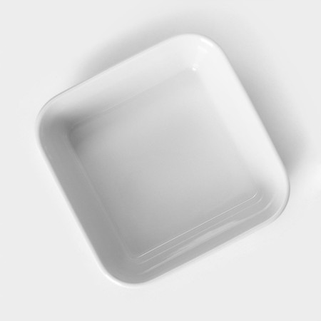 Baking form porcelain square "linen", 11 × 11 cm-1