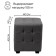 Stanley Pouf, 400x400x420, black