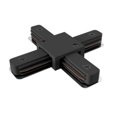 Connector X-shaped for the Technical tra001CX-11B, 11x11x2.3 cm, black color, black