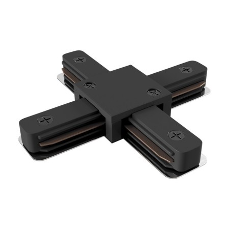 Connector X-shaped for the Technical tra001CX-11B, 11x11x2.3 cm, black color, black