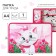 A4 Labor folder with a pencil case, on a zipper, textiles, cats aristocrats