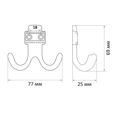 Hook Marlok 04.49.07 zy-209b, silver color-1